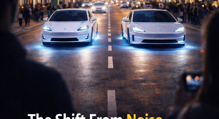 The Shift From Noise to Silence on Modern Roads