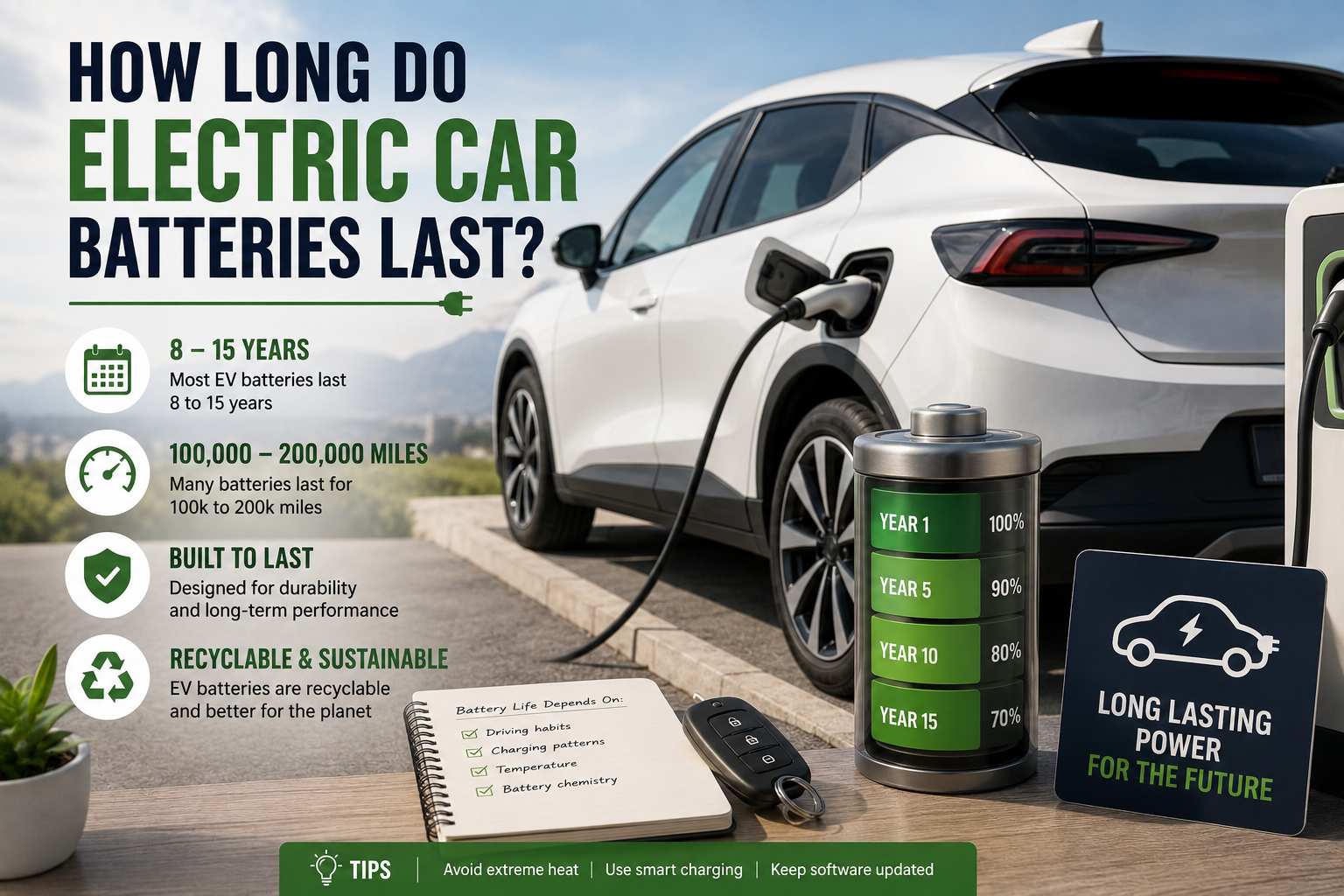 how long do electric car batteries last